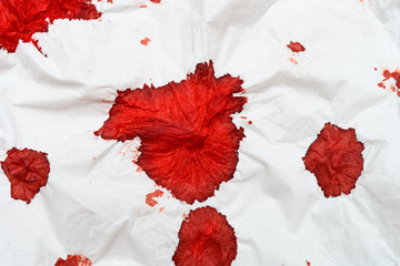 bloody tissue horizontal composition as background