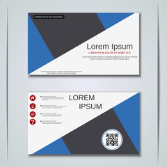 Modern business visiting card vector design template