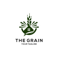 Grain Logo Design Vector Template