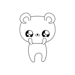 cute bear baby animal kawaii style