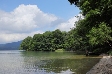 日本　北海道の阿寒湖