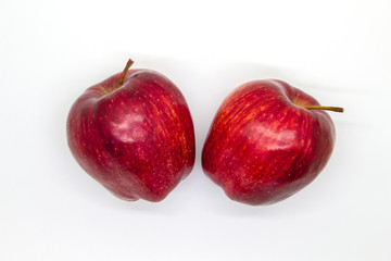 Red apple isolated White background