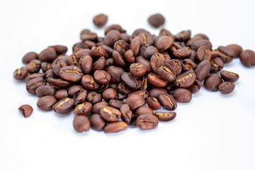 coffee bean isolated white background