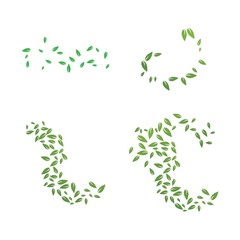 Green leaf logo ecology nature