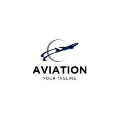 Aviation Logo Design Vector Template