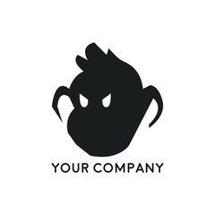 Monkey head logo template vector. Monkey face logo template vector. Ape logo template