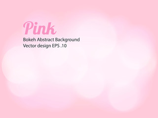 Fototapeta na wymiar Pink bokeh blurred abstract for background.