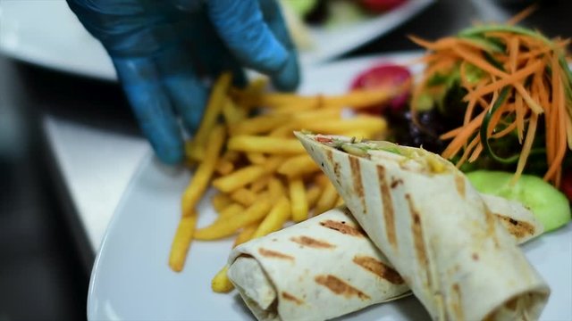 Quesadilla Making Process in slow motion and normal shot