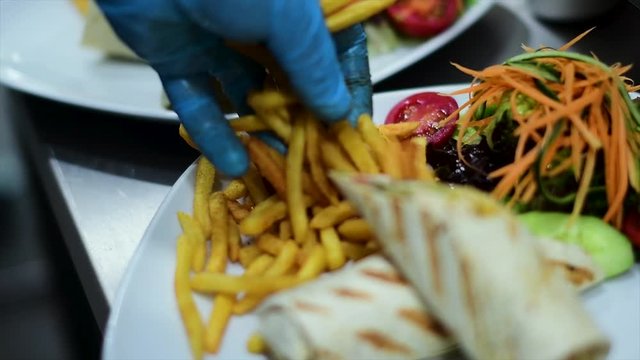 Quesadilla Making Process in slow motion and normal shot