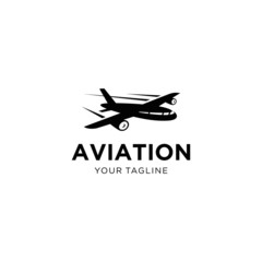 Aviation Logo Design Vector Template