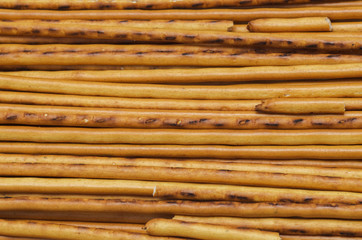 sweet straw from dough, background and texture