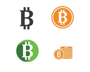 bit coin  logo icon vector illustration