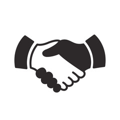 handshake icon vector design  illustration