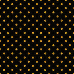 Golden black seamless digital background  polka dot 2