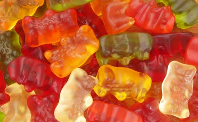 Gummy bears background