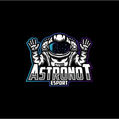 Astronaut vector , astronaut gaming logo