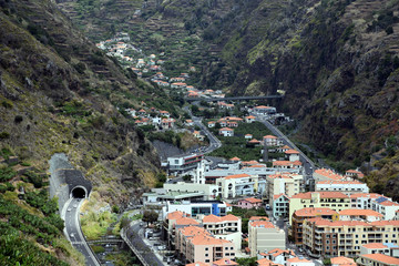 Obraz premium Landscapes of Ribeira Brava, Madeira - Portugal.