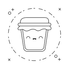 delicious bottle of honey kawaii style