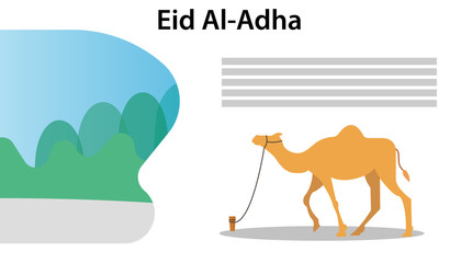 islamic design element hajj and eid al adha