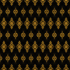 Golden black seamless digital decorative background 5