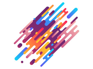 Brown, orange, blue dynamic lines. Colorful strokes, diagonal lines, hatching. Vector illustration for banner, poster, logo, cover design