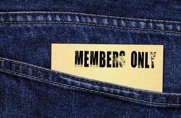 Members only