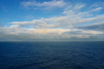 Sunset on the Norwegian Sea off the coast of Norway