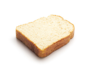 Sliced of bread isolated on white background