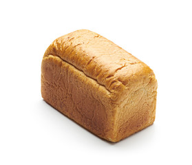 Whole wheat bread isolated on white background