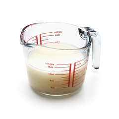 Measuring cup isolated on white background - clipping path included