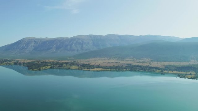 Reservoir lake Peruca at the river Cetina, Croatia