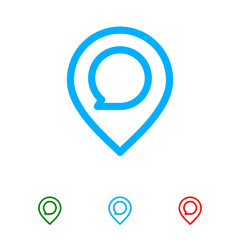 Location mark positioning pin icon
