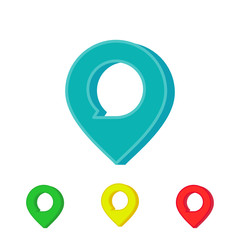 Location mark positioning pin icon