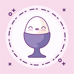 delicious egg cooked kawaii style
