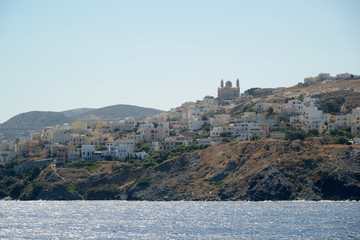 Obraz premium Syros Island Photography from the sea Ermoupoli
