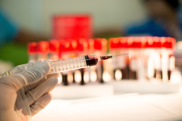 laboratory technician blood group test,malaria test