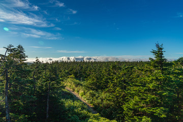Hachimantai in the early summer morning