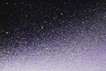 Silver and purple sparkles festive background with gradient