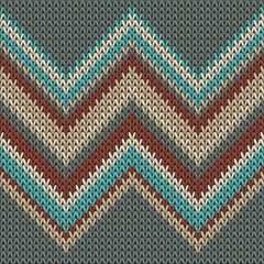 Trendy zig zal lines knit texture geometric  - obrazy, fototapety, plakaty