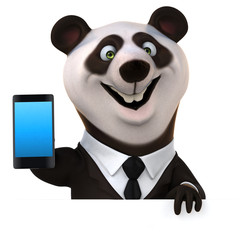 Fun Panda - 3D Illustration © Julien Tromeur