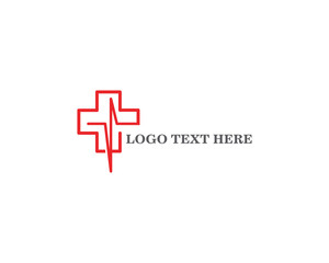 Obraz premium Art design Heartbeat logo template vector