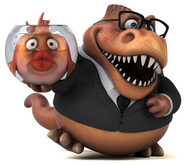 Fun trex - 3D Illustration © Julien Tromeur