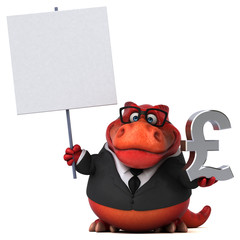 Fun trex - 3D Illustration © Julien Tromeur