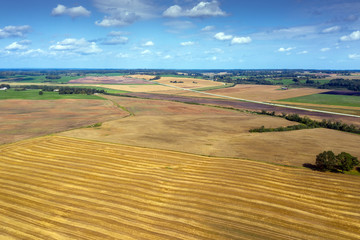 Fototapeta na wymiar Countryside landscape in late summer.