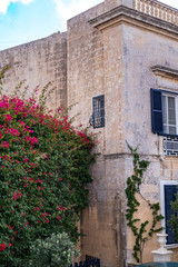 Fototapeta na wymiar Street Scene from Mdina, Malta - The Silent City