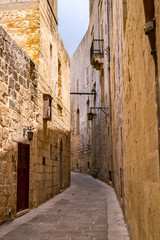 Street Scene from Mdina, Malta - The Silent City