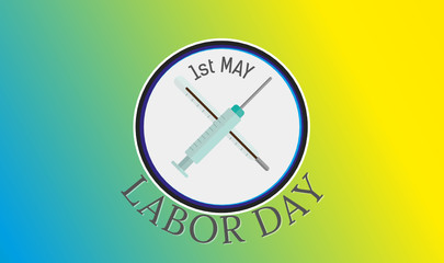 Happy labor day banner, social media post, slider, poster