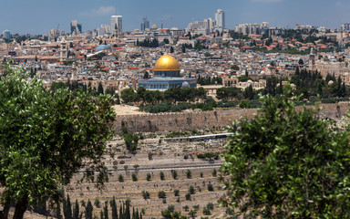 Obraz premium Nice panorama of the city of Jerusalem