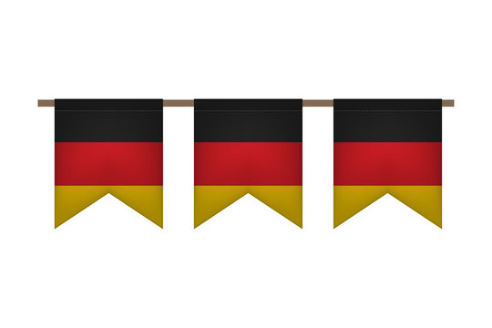 Germany garland with flags.