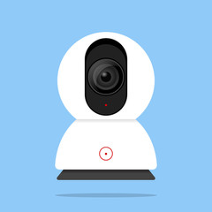 Baby Camera Monitor Security Concept Vector Illustration